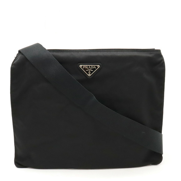 Prada Nylon Black Leather Crossbody - Picture 1 of 8